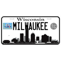 Milwaukee WI Skyline Novelty Car Auto License Plate