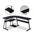 thumbnail image 4 of Ivinta Modern Reversible L Shaped Gaming Computer Desk w/ Keyboard Tray, 4 of 8