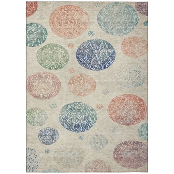 Dalyn Rugs Machine Washable Indoor/Outdoor Chantille Ivory 5' x 7'6" Rug