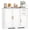 White, variant on Gymax 40'' Sideboard Buffet Cabinet Modern Kitchen Storage Organizer w/ 2 Drawers White
