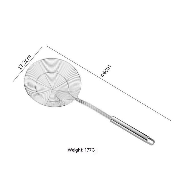 Colador de araña de acero inoxidable macizo, cucharón para cocinar y freír, utensilios de cocina, colador de alambre, cuchara coladora de Pasta
