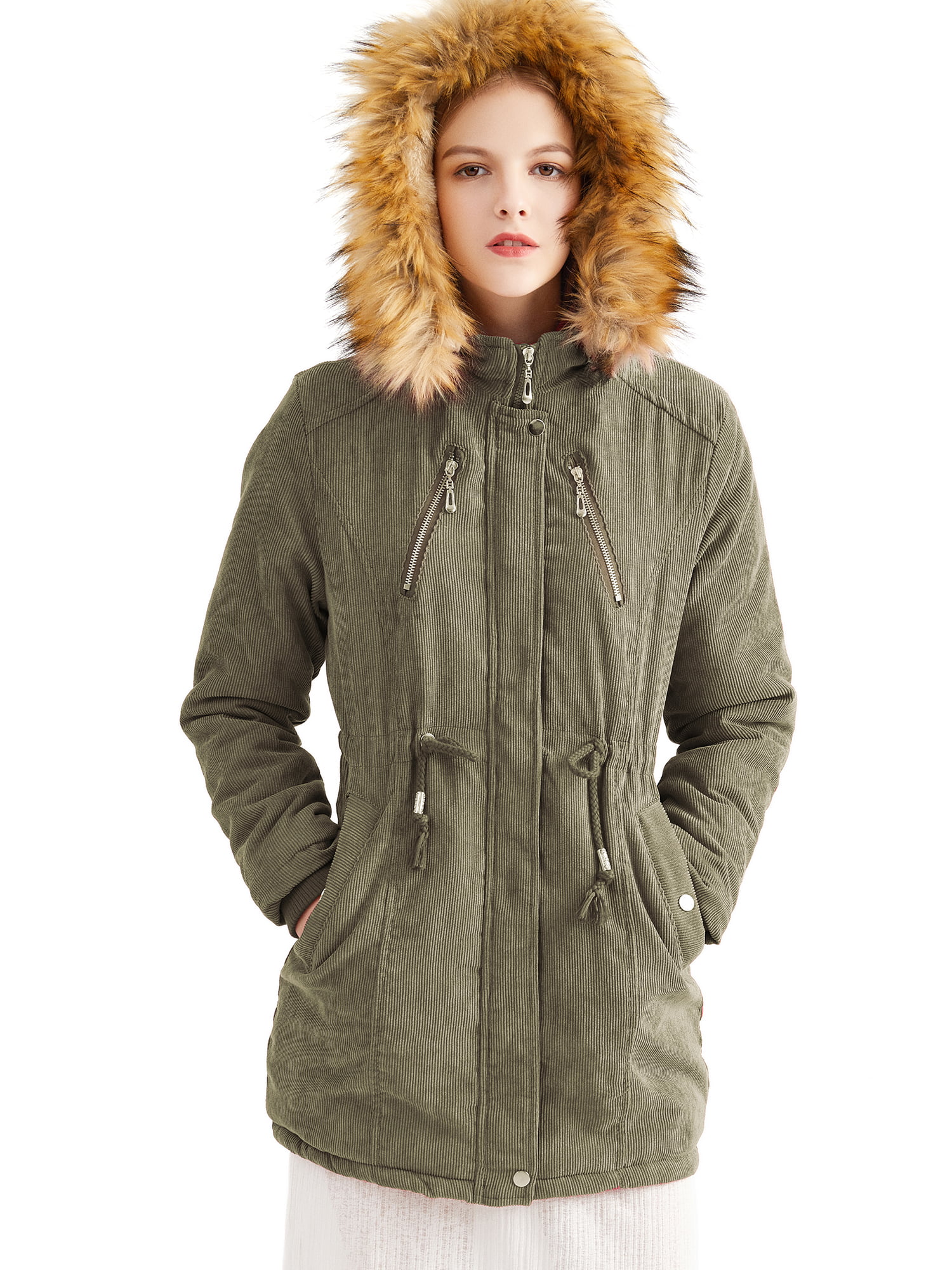 Women/'s Winter Thicken Coats Long Sleeve Warm Jacket Outerwear Zipper Overcoats