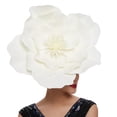 thumbnail image 3 of Large Flower Decor Hair Band Headband Fascinator Hat Headdress Bridal Makeup Prom Photography Headgear Hair Accessories, 3 of 7