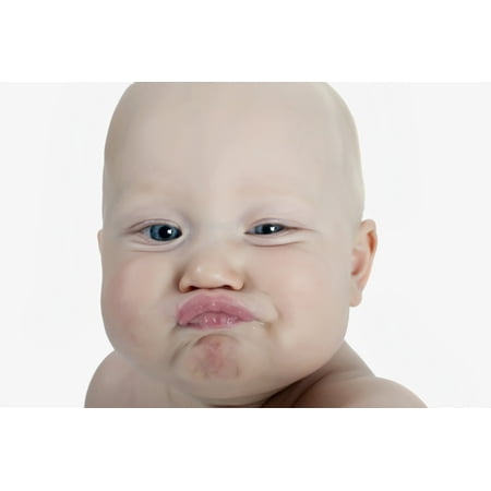 Baby Making A Funny Face Canvas Art - Stuart Corlett  Design Pics (19 x (The Best Funny Pics)