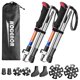 thumbnail image 1 of TFixol Juego de bastones de trekking plegables de 2 piezas para hombres y mujeres de 5 secciones, 1 of 8