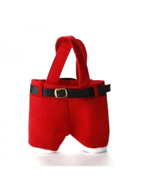 Details about   Santa Pants Christmas Candy Bags Wine Stocking Bottle Gift Bag Xmas Decoration 