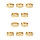 thumbnail image 1 of Guardurnaity de hombre Cadenas geométricas Brazalete Decoración Decoraciones Novio Joyería Citas Fiesta de cumpleaños Presente Joyas Oro 10Conjunto, 1 of 6