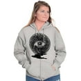 thumbnail image 3 of Eye Symbolic Celestial Spiritual Zip Up Hoodie Men's Women's Brisco Brands X, 3 of 6