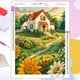 thumbnail image 2 of Pintura de diamante 5D, pintura al óleo pintada a mano, paisaje de casa, Kit de punto de cruz, decoración de habitación, regalo para niños, 2 of 4