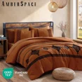 thumbnail image 5 of Amberspace Embroidery 7-piece Bed in a Bag Comforter Set with Sheets,Burnt Orange,Queen, 5 of 9