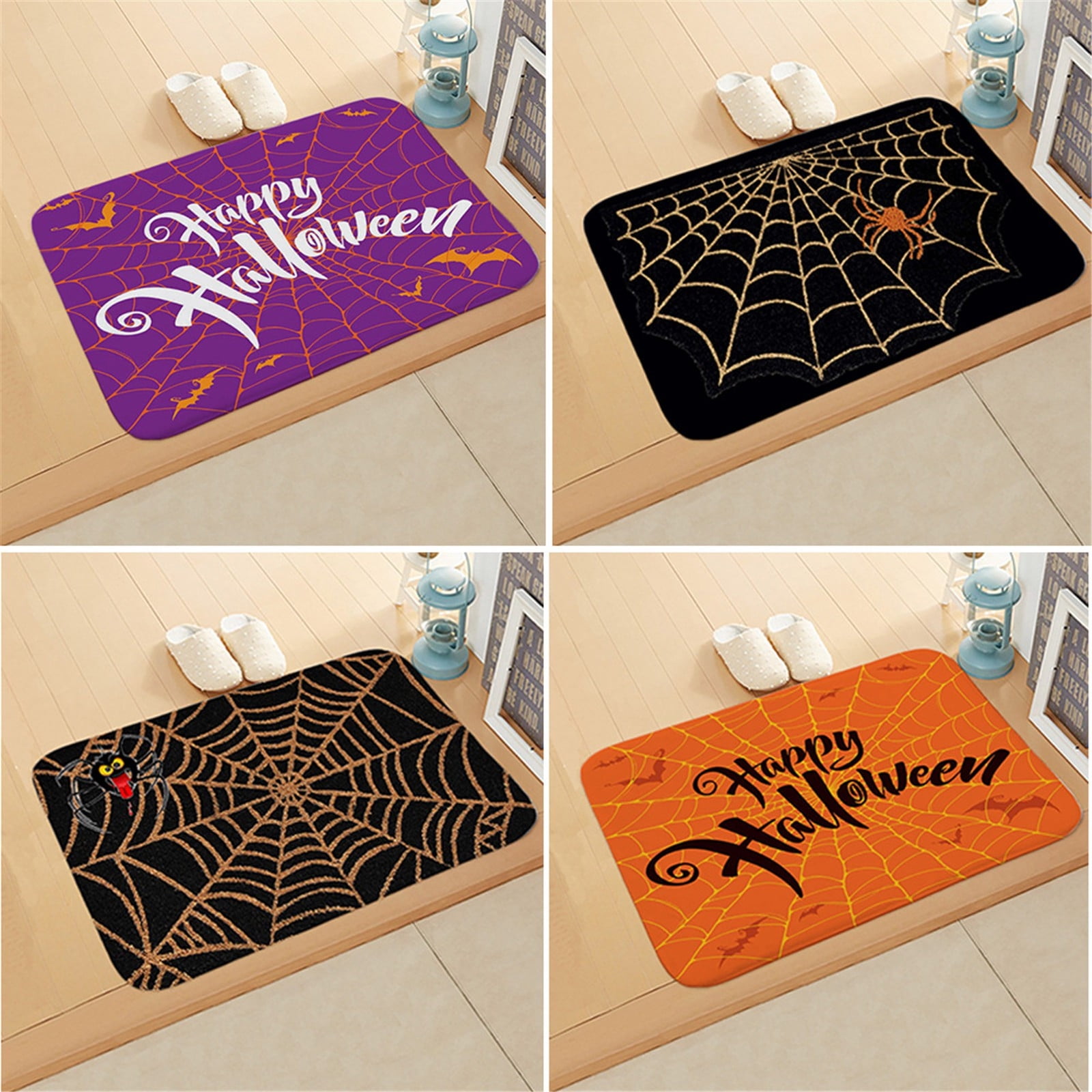 Tapis Couloir Steampunk Araignée - 60x210 Cm, Antidérapant, Lavable Machine, Design Gothique Insecte - 7