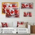 thumbnail image 4 of Designart "Waving Canadian Flag" Flag Wall Art Living Room, 4 of 5