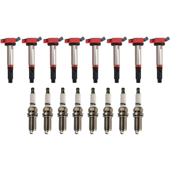 Ignition Coil and Spark Plug Kit 16 Piece - Compatible with 2007 - 2021 Toyota Tundra 2008 2009 2010 2011 2012 2013 2014 2015 2016 2017 2018 2019 2020
