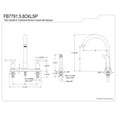 thumbnail image 5 of Kingston Brass FB7798CKLSP Kaiser 8-Inch Centerset Kitchen Faucet with Sprayer, Brushed Nickel, 5 of 5