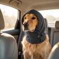 thumbnail image 2 of FEOLGEHLY Dog Ear Muffs & No Shake Ear Wrap for Hematoma, Bathing Swim& Noise Anxiety Relief- Elastic Waterproof Ear Protector with Calming Hoodie Dog Cat Calming Band for Grooming/Head Ear Cover(S), 2 of 9