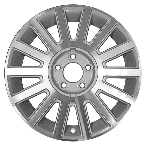 Remanufactured Machined and Painted Silver Aluminum Wheel 17 x 7 3W1Z1007EA fits 2003-2005 Lincoln Town Car
