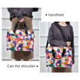 thumbnail image 6 of FORMRS 16" Laptop Sleeve Bag Carrying Case with Handle Travel Shoulder Briefcase, White Colorful Circles, 6 of 8