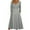 Gray, variant on Herrnalise Women's Casual Loose Cross Tie V-Neck ButtonHem Dress Long Sleeve Knee Length Dresses S-3XL