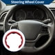 thumbnail image 2 of Funda para volante de cuero artificial PU ABS Protector de volante de automóvil Rojo 1Pc, 2 of 6