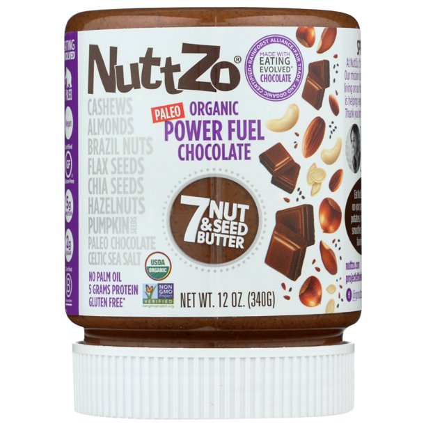 Nuttzo Seven Nut & Seed Butter Power Fuel, Chocolate, 12 Oz. Walmart