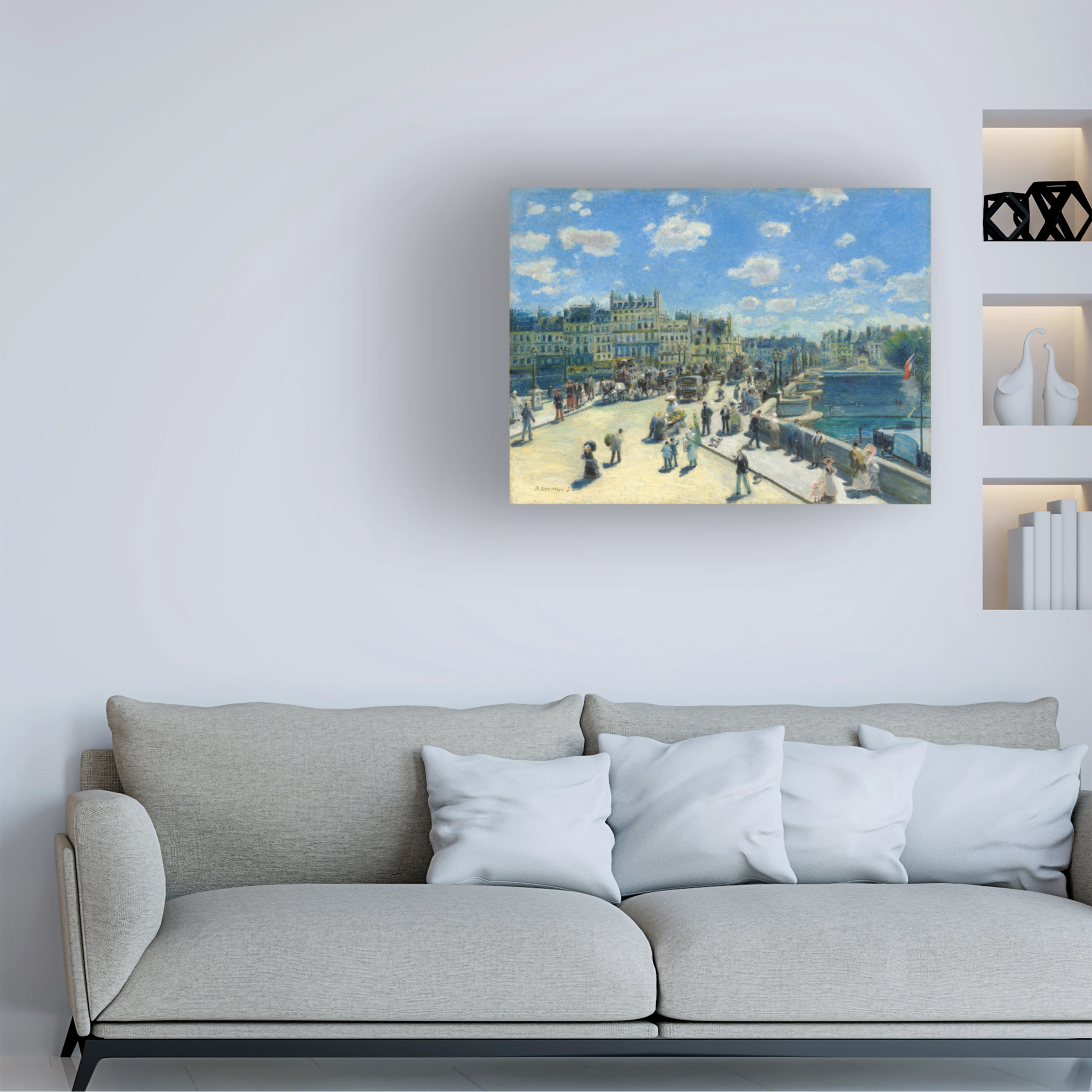 Pierre Renoir 'Pont Neuf Paris 1872' Canvas Art
