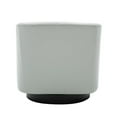 thumbnail image 5 of Comfort Pointe Gaven Dove Gray Faux Leather Wood Base Swivel Accent Chair, 5 of 15