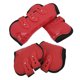 thumbnail image 5 of 4 piezas de protectores de patas de caballo de neopreno PU, botas de salto de tendón de caballo delanteras y traseras para equipo ecuestre, un juego de protectores de patas delanteras y traseras rojos, 5 of 14