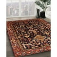 thumbnail image 2 of Ahgly Company Indoor Square Traditional Deep Red Persian Area Rugs, 8' Square, 2 of 6