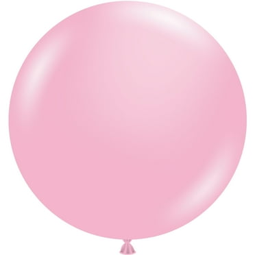2 Tuftex Giant Baby Pink Round Balloons 36" Made in USA