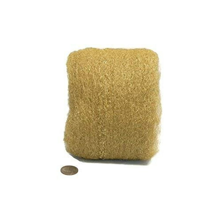 Brass Wool 3.5 Oz Skein/Pad/Wad -by Rogue River Tools. FINE grade -Made in  USA, Pure Brass