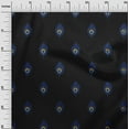 thumbnail image 2 of oneOone Cotton Flex Fabric Peacock Feather Ikat Print Fabric By Yard 40 Inch Wide, 2 of 4