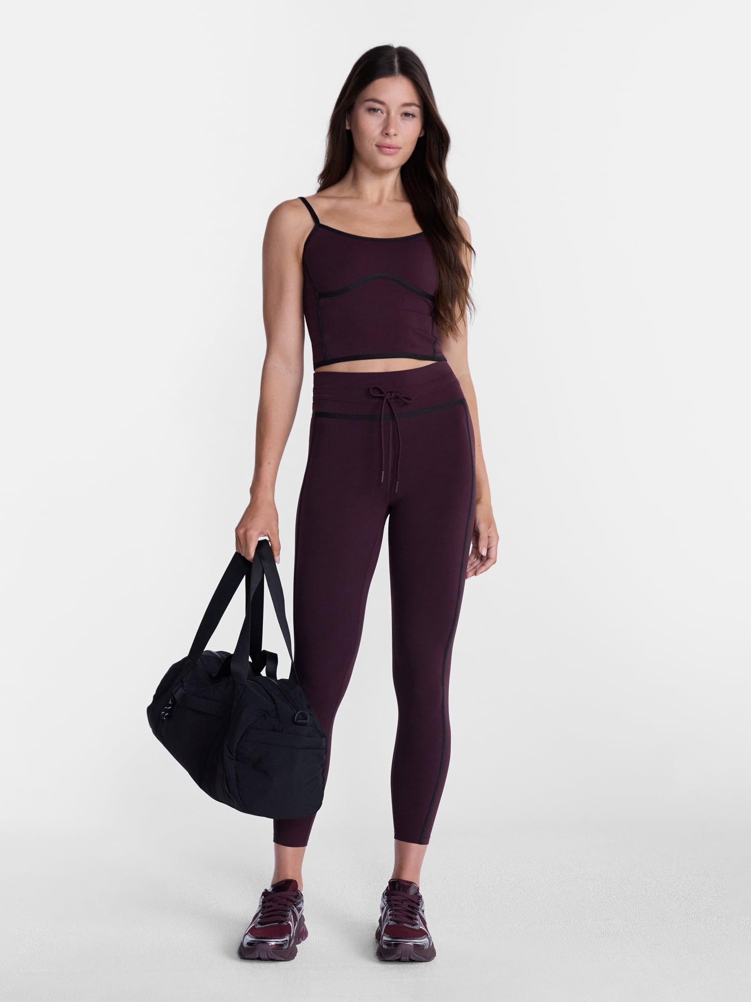 Avia Women's and Women's Plus SoftSculpt Tipped Leggings, Sizes XS-5X
