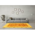 thumbnail image 3 of Ahgly Company Machine Washable Indoor Rectangle Oriental Yellow Traditional Area Rugs, 8' x 10', 3 of 4