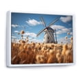 thumbnail image 2 of Designart "Harvest in Holland Orange Blue Mills II" Mills Floater Framed Canvas Wall Art, 2 of 7