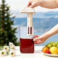 thumbnail image 5 of 1100ml Plastic Cold Brew Coffee Pot With Fine Mesh Filter White 1 Count, 5 of 6