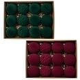 thumbnail image 5 of Bolas de Navidad de terciopelo, decoración para árbol de Navidad, bolas colgantes, adornos, caja de bolas de peluche, decoración navideña para fiestas, 12 piezas/caja, 5 of 5
