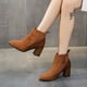 thumbnail image 5 of Botines Mujer Wmkox8yii Tacón Grueso Ante Cremallera Lateral Talla 44, 5 of 6