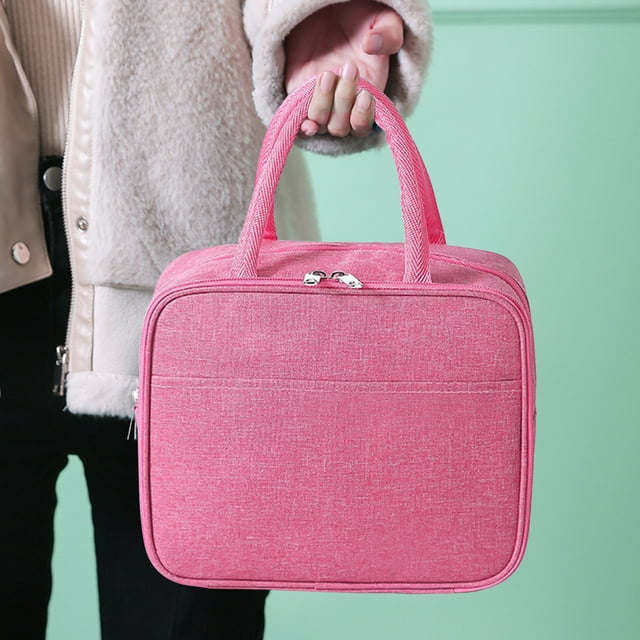 Xihbxyly Bolsa de Almuerzo Reutilizable, Bolsa Térmica con Forro de Aluminio, Diseño Espacioso y Ligero, Ideal para El Trabajo, Picnic, Playa, Paseos En Bote, Viajes, Tamaño 9.45 X 7.87 X 5.51 Pulgad