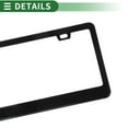 thumbnail image 5 of Unique Bargains License Plate Frame Stainless Steel Car License Plate Frame Bracket with Screws Caps 2 Hole Square Oval Hole Wide Frame Black, 5 of 6