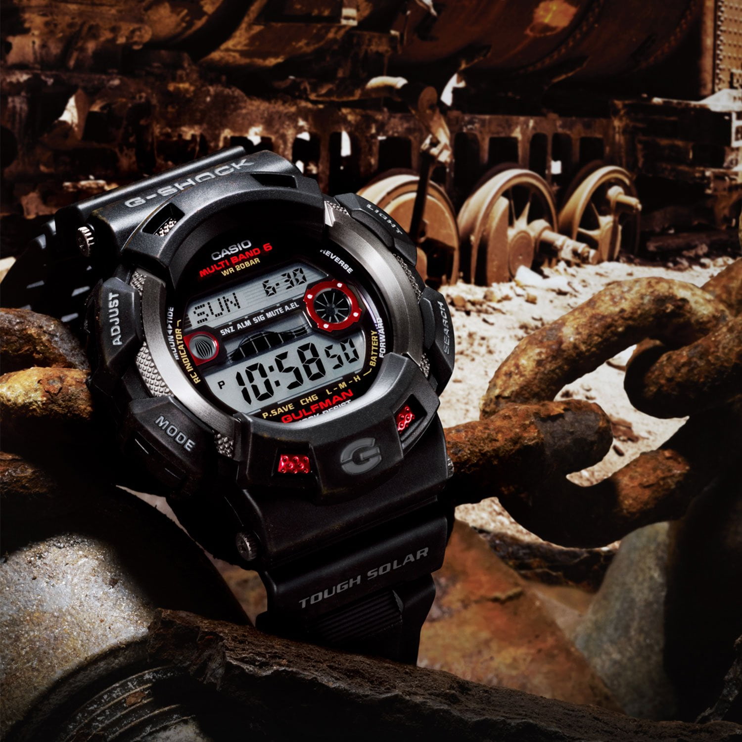 g shock gulfman solar