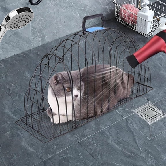 perfeclan Pet Hair Drying Box Pet Hair Drying Quick Drying House Cat Dryer Cage Pet Dry Room for Small Animals Dogs Grooming Shower Bath M