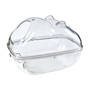 TACILIP Pet Supplies, 1PC Hamster Bathroom Toilet 2 In 1 Hideout Small Animals Bath Box For Hamster Sand Bath House Dirt Proof Bathroom Potty Sand Bath Container, Home Gifts