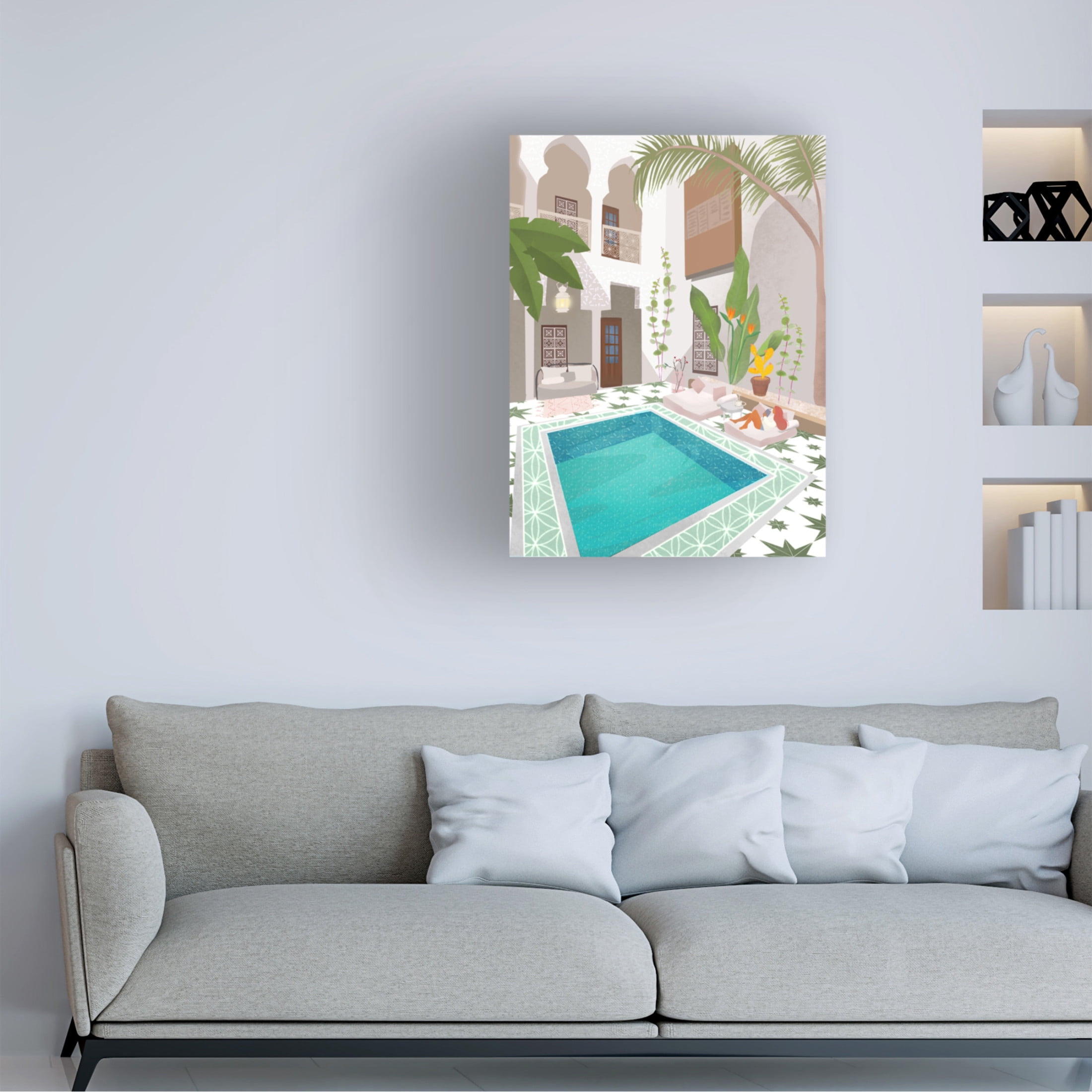 Trademark Fine Art Petra Lizde Riad Canvas Wall Art
