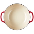 thumbnail image 3 of Dutch Oven Lodge, hierro fundido esmaltado, 7.5 cuartos de galón, color rojo especiado, 3 of 5