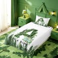 thumbnail image 5 of meiyoeat Kids Camper Twin Sheets For Boys,Green A Alphabet Bedding,3 Pieces,1 Fitted Sheet and 1 Pillowcase, 5 of 6