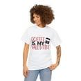 thumbnail image 3 of Coffee Is My Valentine Streetwear Unisex Heavy Cotton Tee, 3 of 4