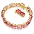 thumbnail image 2 of Pulsera Swarovski Millenia con cristales de talla octagonal rosa, 2 of 4