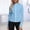 Light Blue, variant on Women's UPF 50+ Sun Protection Jackets Full Zip Stand Collar Long Sleeve Slim Fit Quick Dry Workout Running Yoga Tops