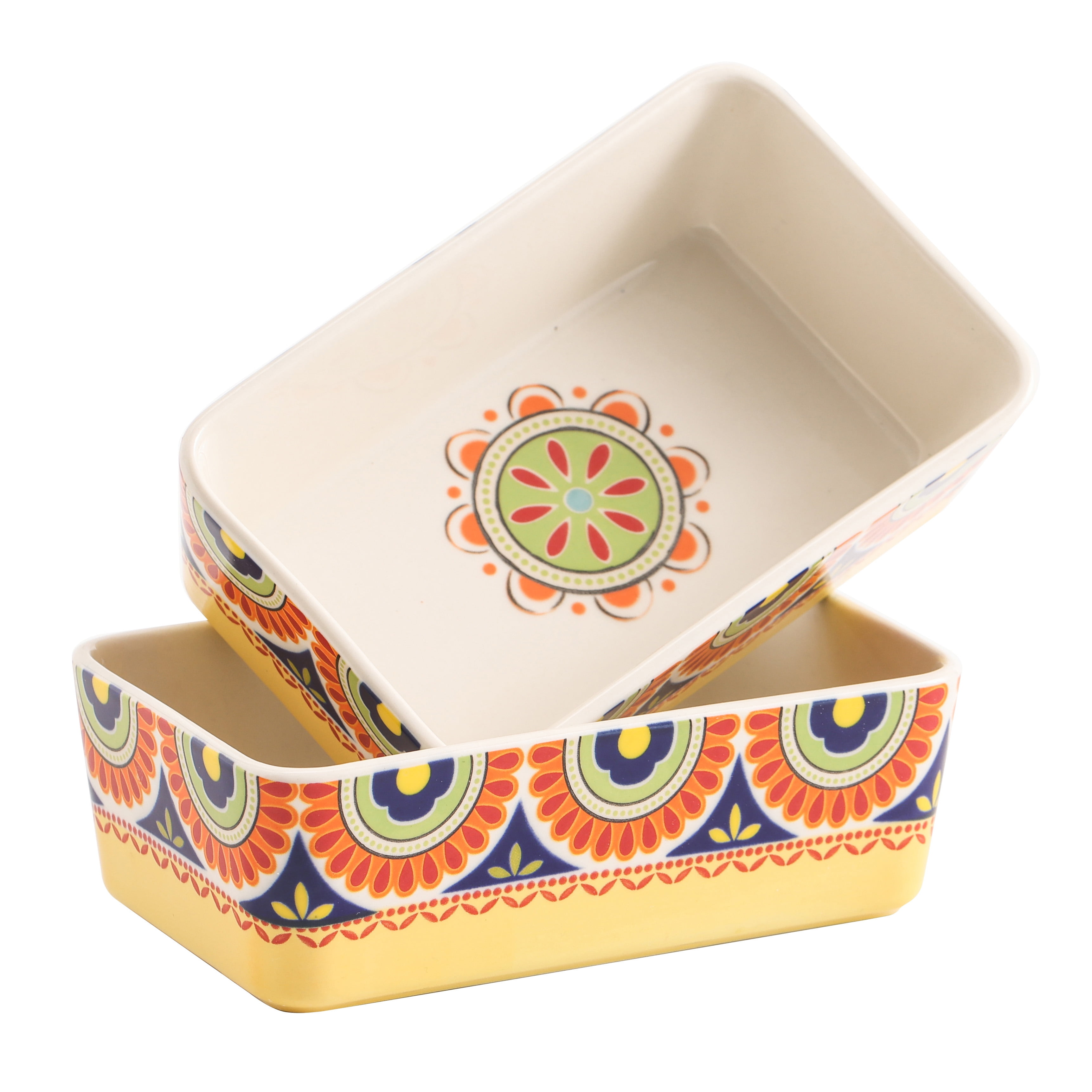 Bico Tunisian Stoneware Small Baking Dish Set, Set of 2, Lasagna Pan