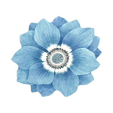 LSLJS Irregular Diatomaceous Bathroom Rugs Flower Shape 39x39" Rubber Backing Non-Slip Quick Dry Super Absorbent Extra Thin Washable Fit Under Door- Bathroom Floor, Kitchen, Tolite on Clearance